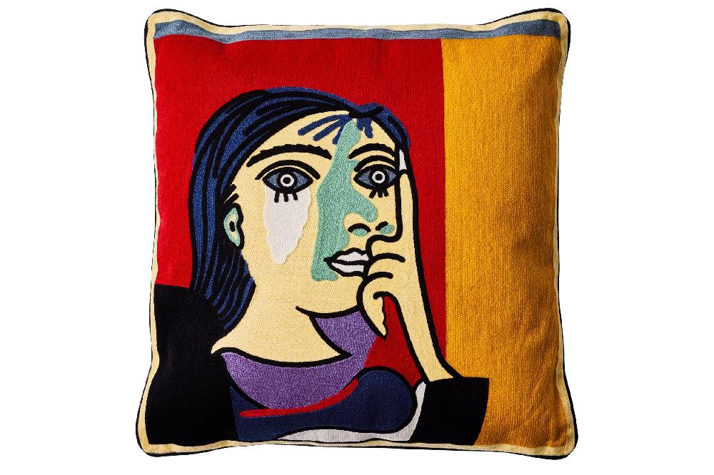 Novità Home Embroidery - cuscino modern art les doutes de la femme