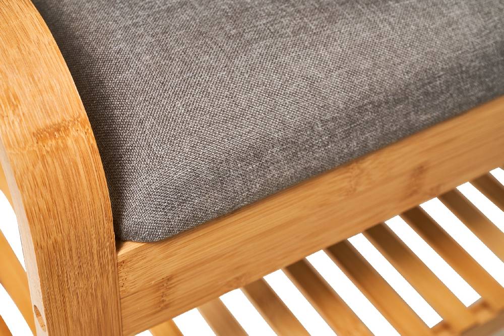 Novità Home Essential - Panchetto Singolo Bambu Con Seduta