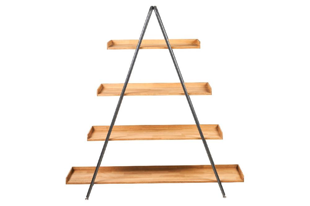 Novità Home Etagere - Scaffale 4 Piani Con Struttura Compass In Ferro
