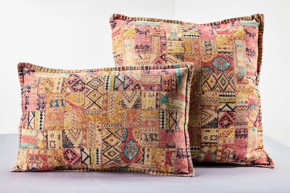 Novità Home Eva - Cuscino Stampa Viantage Tonalita Multi Print Con Interno