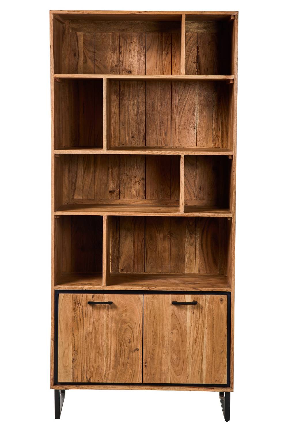 Novità Home Farley - Mobile Libreria 8 Scomparti 2 Sportelli