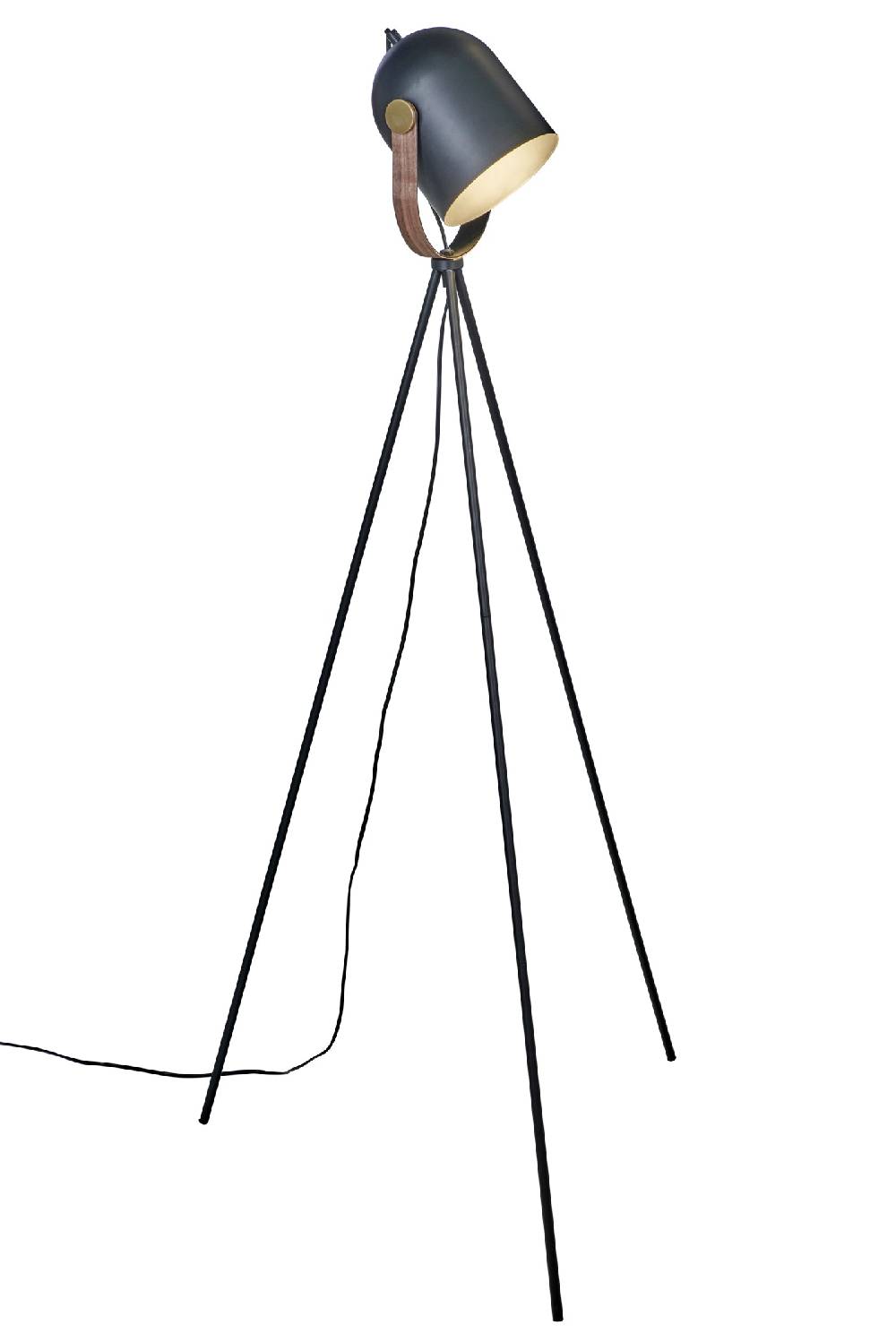 Novità Home Faro - Lampada Da Terra Su Treppiede In Metallo Nero