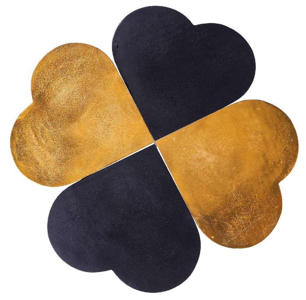 Novità Home Flower Of Hearts - Set 4 Tavolini In Ferro