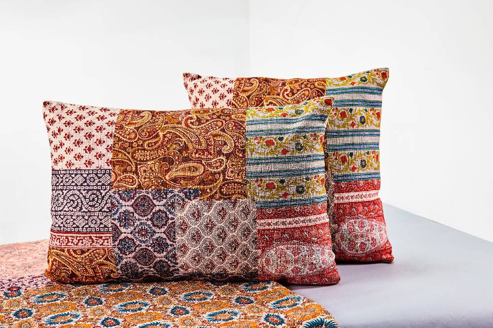 Novità Home Frida - Cuscino Stampa Patch Tonalita Brown Con Interno