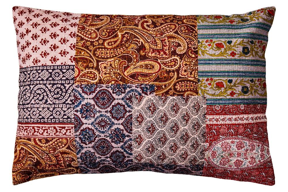 Novità Home Frida - Cuscino Stampa Patch Tonalita Brown Con Interno