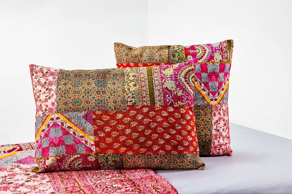 Novità Home Frida - Cuscino Stampa Patch Tonalita Rosata Con Interno