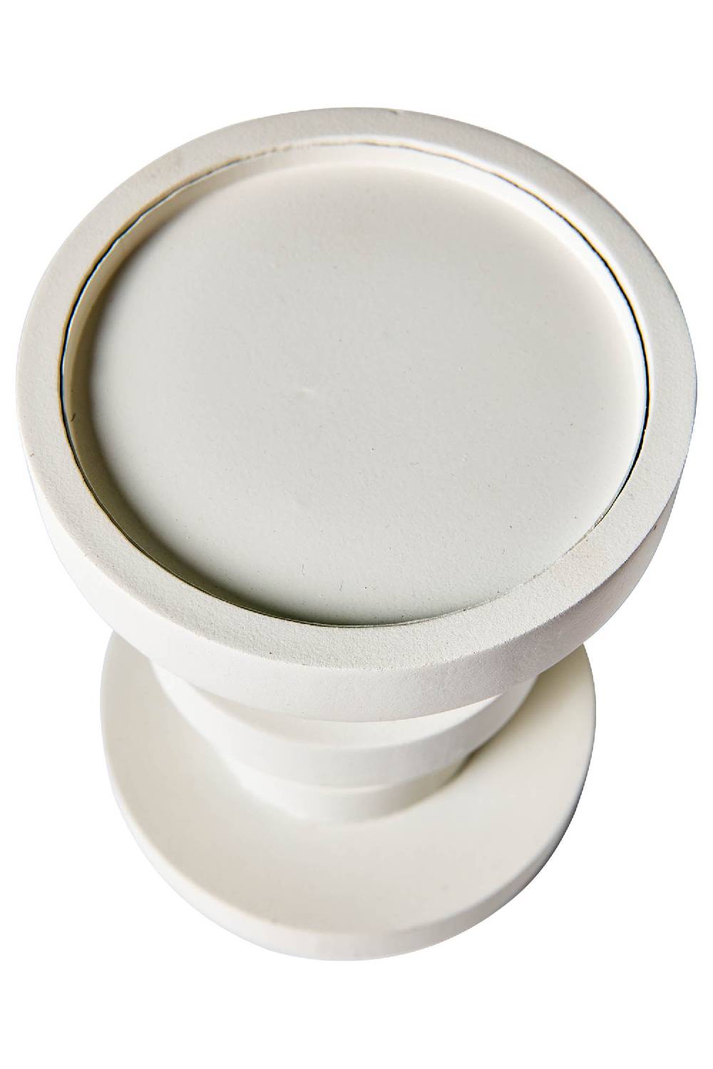 Novità Home Friendly - Porta Candela Ruzzole Tornite Bianco