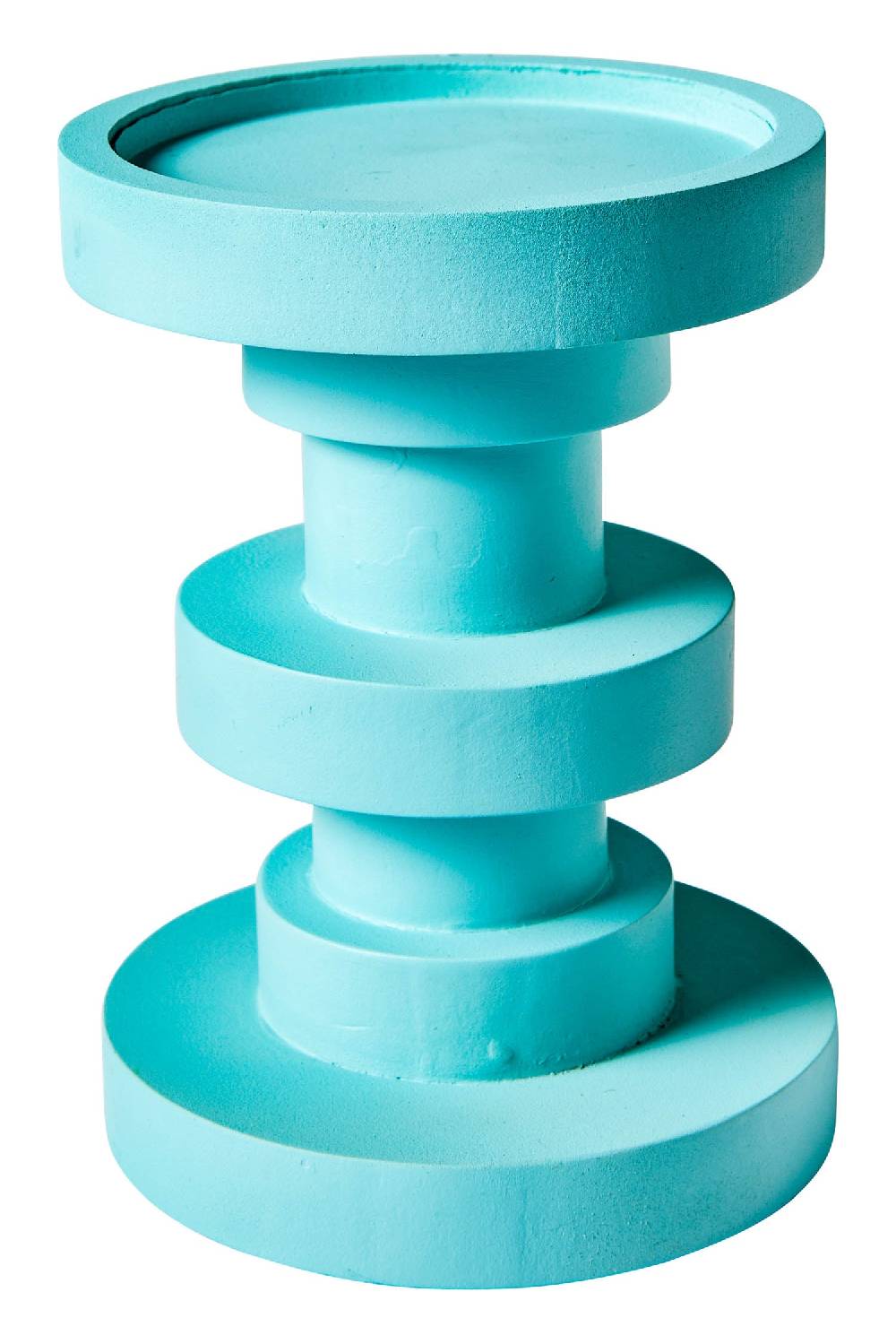 Novità Home Friendly - Porta Candela Ruzzole Tornite Turquese