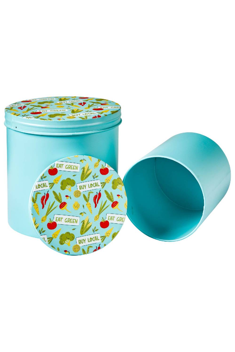 Novità Home Friendly - Set 2 Scatole In Ferro Turchese