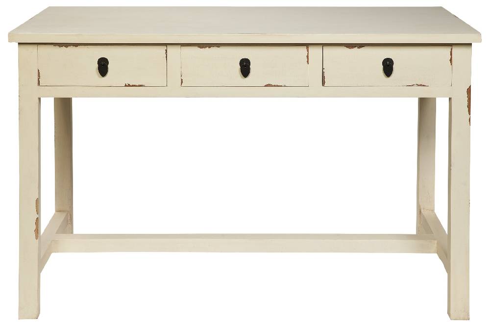 Novità Home Fuji - scrivania 3 cassetti in legno bianco