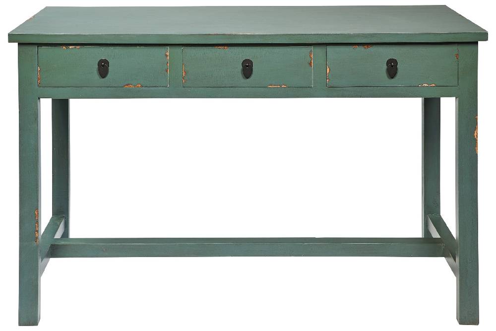 Novità Home Fuji - scrivania 3 cassetti in legno salvia