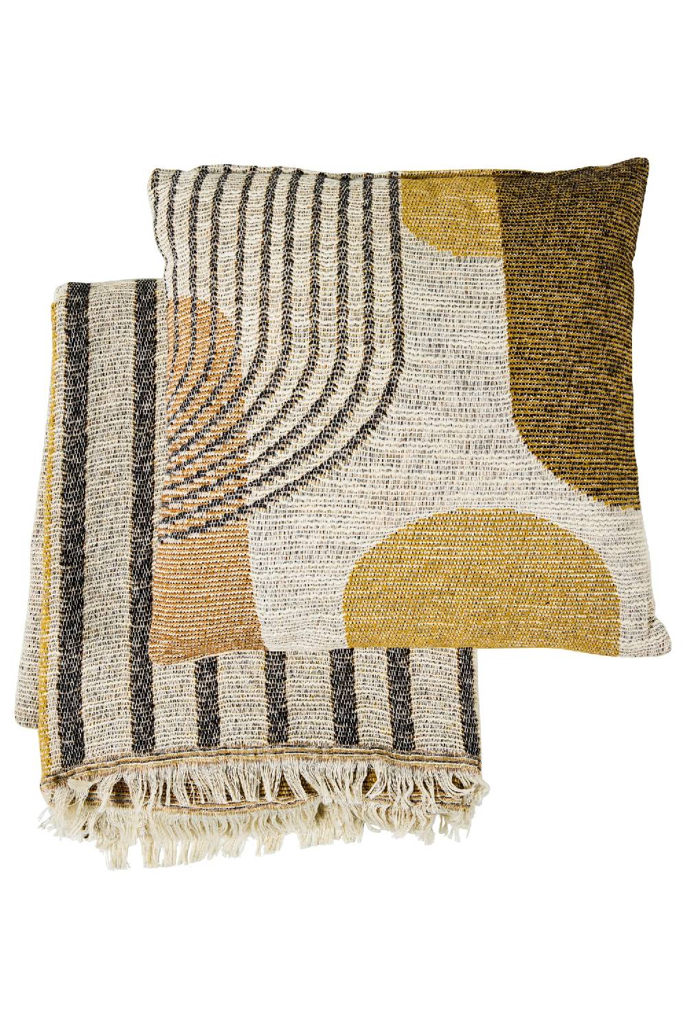 Novità Home Geometric - Blanket Tonalita Beige 130X150