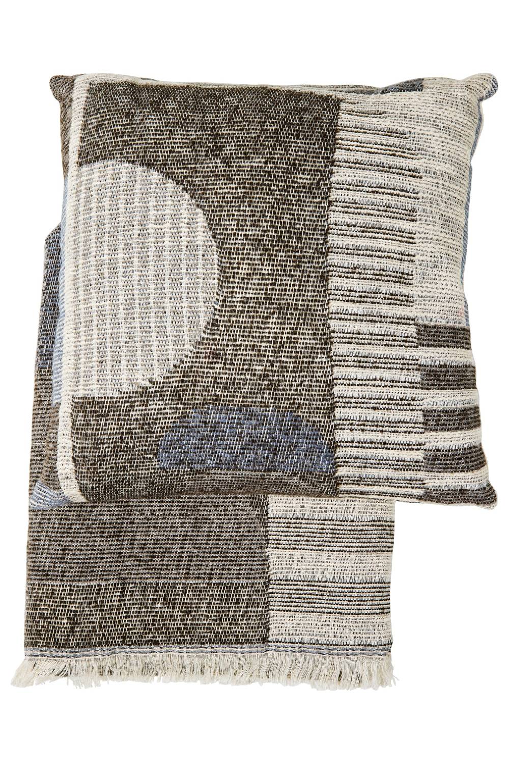 Novità Home Geometric - Blanket Tonalita Grigia 130X170