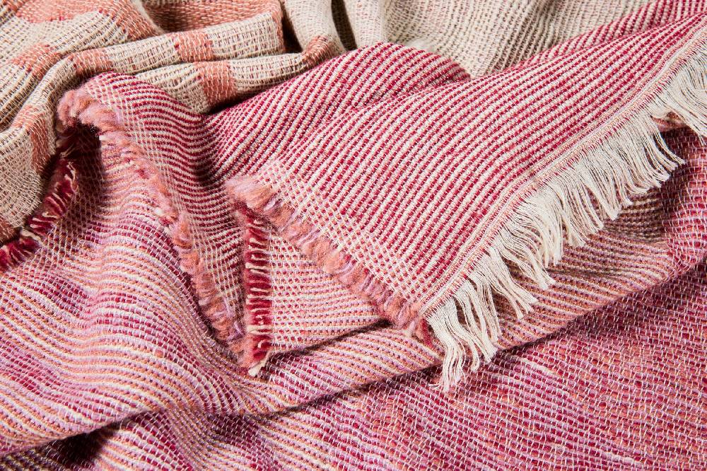 Novità Home Geometric - Blanket Tonalita Rosa 130X170