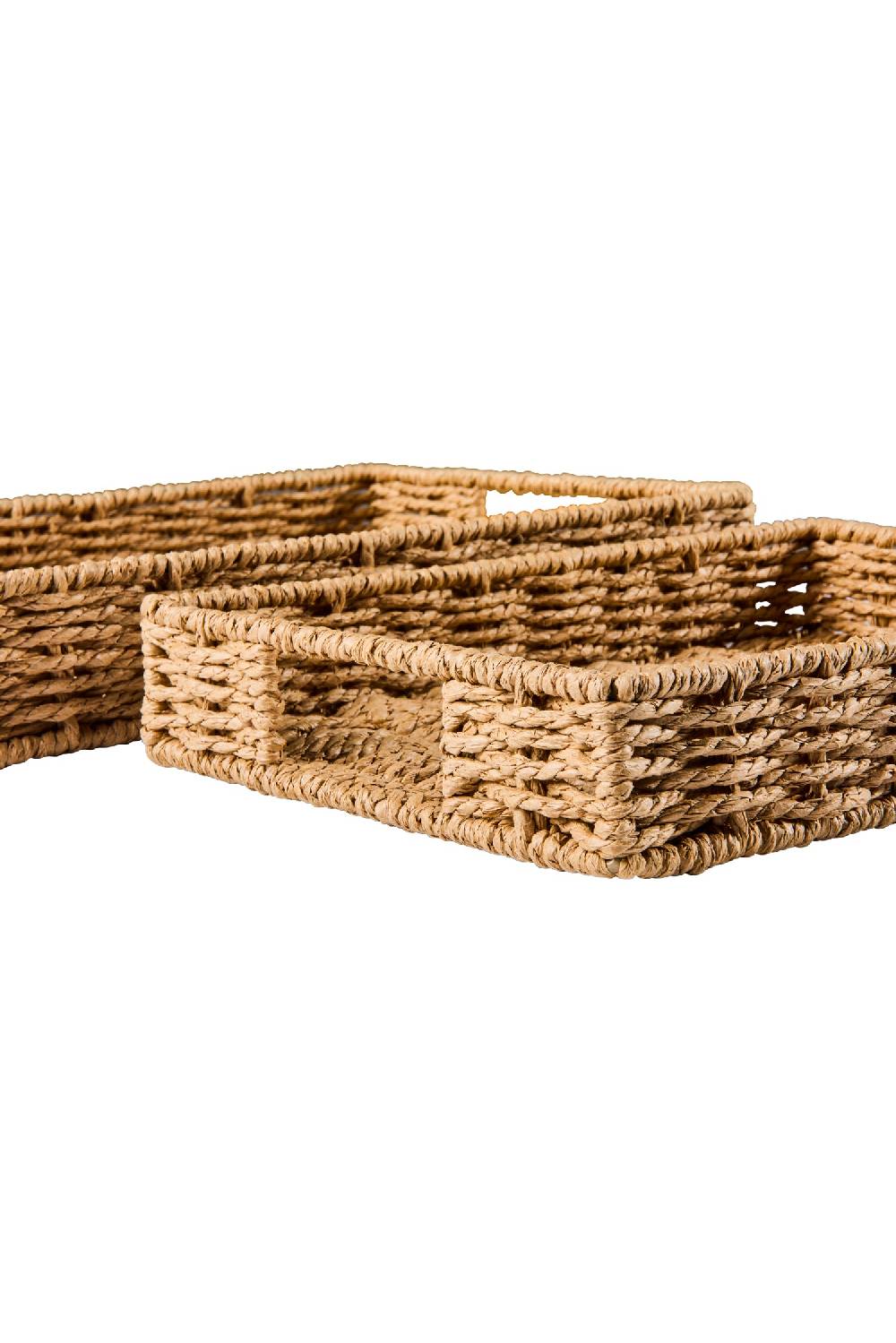 Novità Home Gourmet - Cesto Vassoio Rettangolare Natural Set 1/2