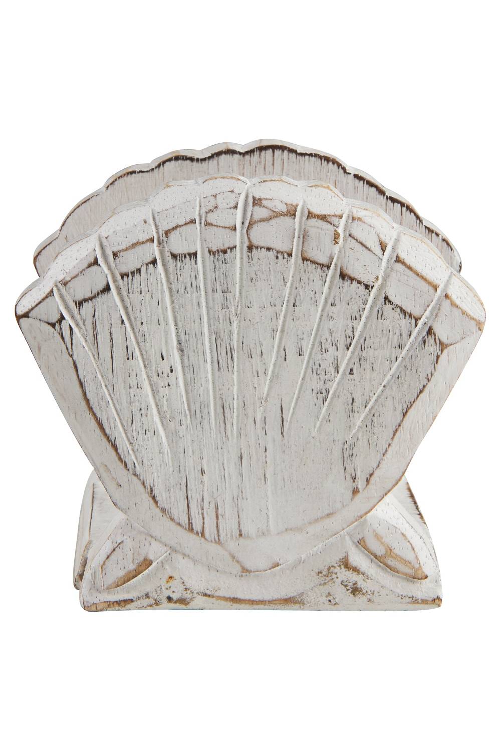 Novità Home Happy Hour - Conchiglia In Legno Portatovaglioli