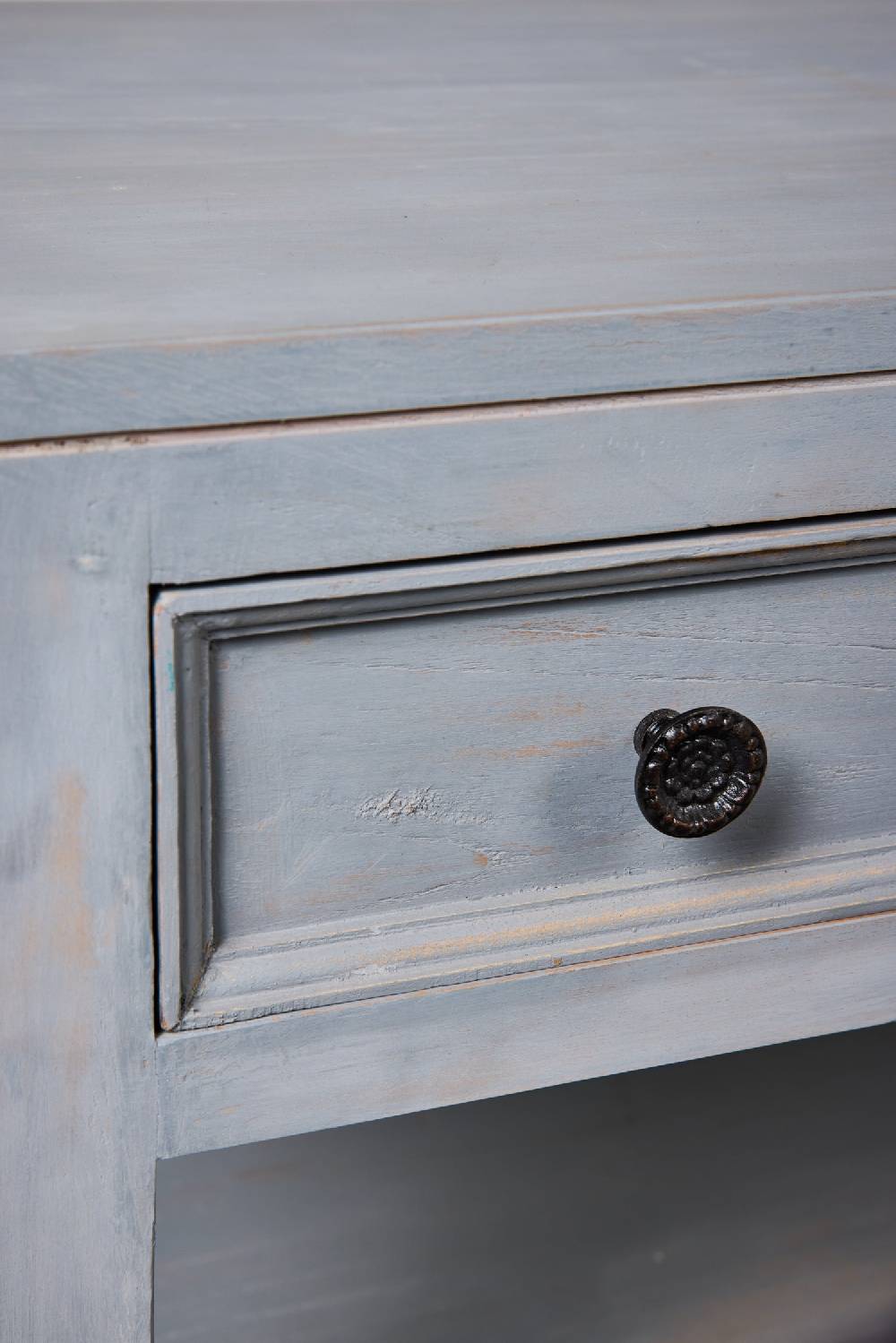 Novità Home Heloise - Mobiletto Comodino 2 Cassettini Grey Vintage