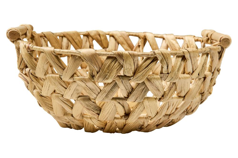 Novità Home Homemade - Cesta Porta Frutta Con Manici Trama Treccia