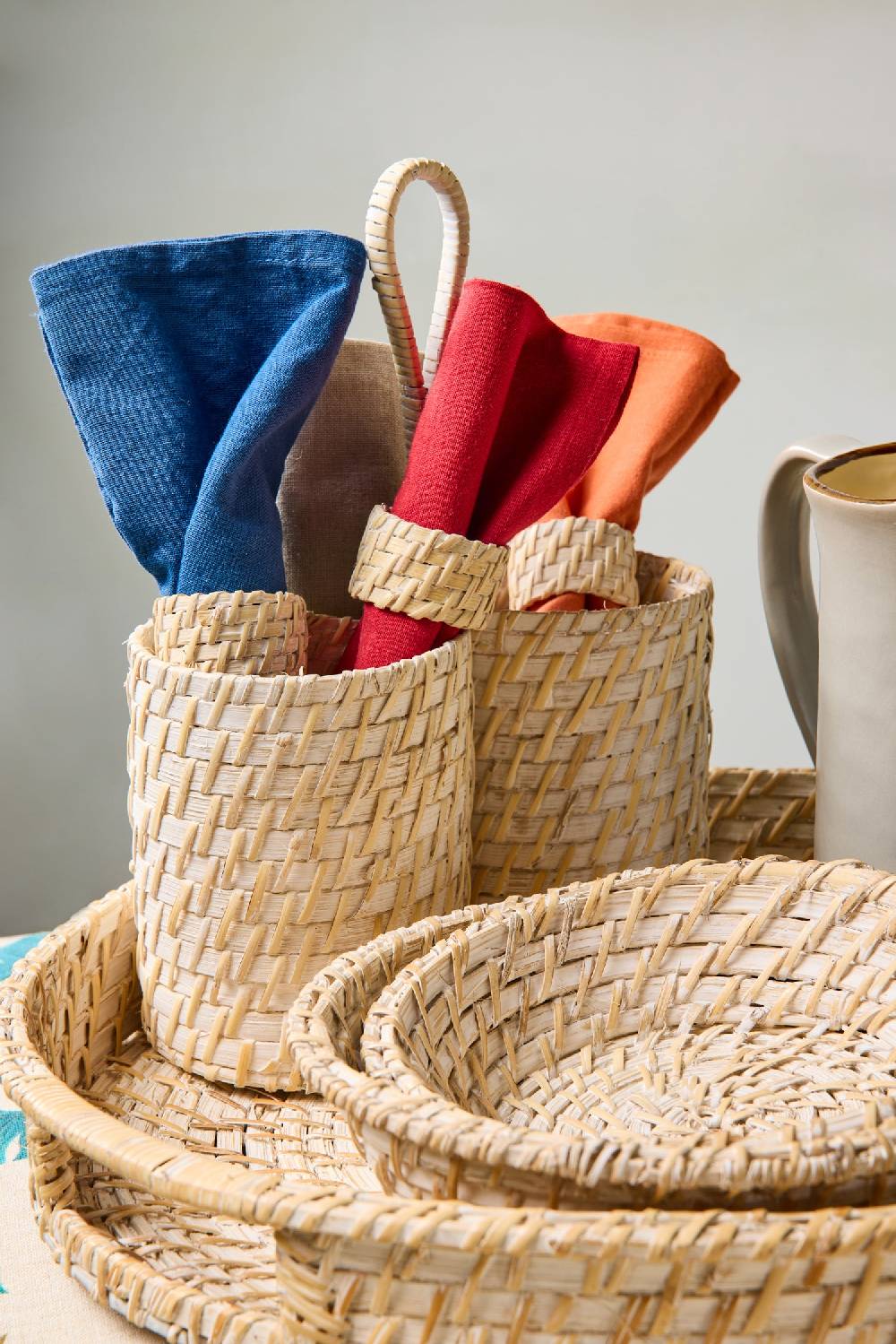 Novità Home Homemade - Cestino Porta Olio Aceto Con Manico