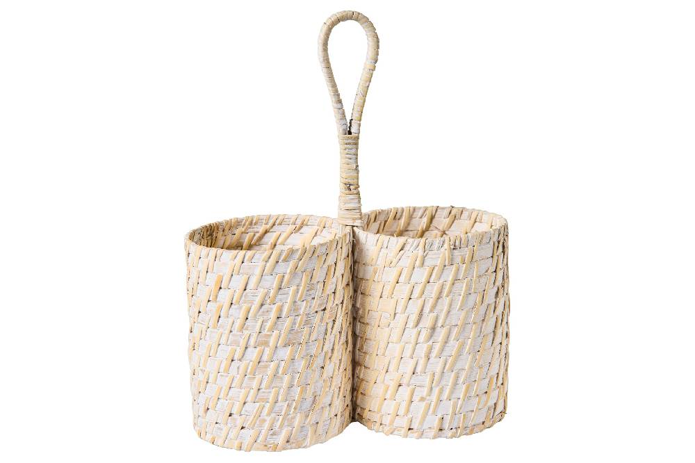 Novità Home Homemade - Cestino Porta Olio Aceto Con Manico