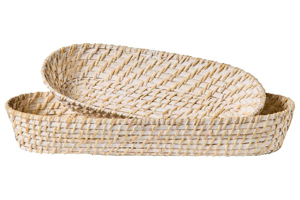 Novità Home Homemade - Cestino Portapane Ovale Set 1/2