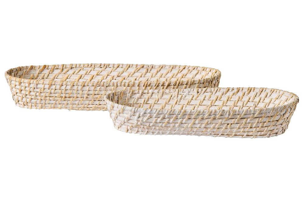 Novità Home Homemade - Cestino Portapane Ovale Set 1/2