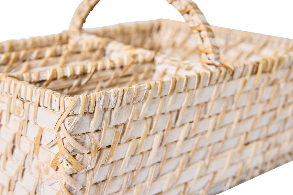 Novità Home Homemade - Cestino Rettangolare Con Divisori E Manico