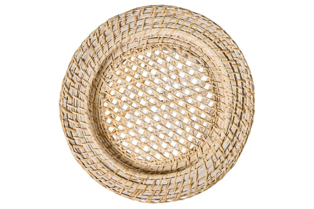 Novità Home Homemade - Sottopiatto Tondo Con Intreccio Centrale