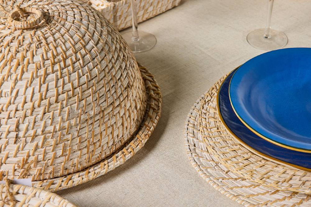 Novità Home Homemade - Sottopiatto Tondo Con Intreccio Centrale