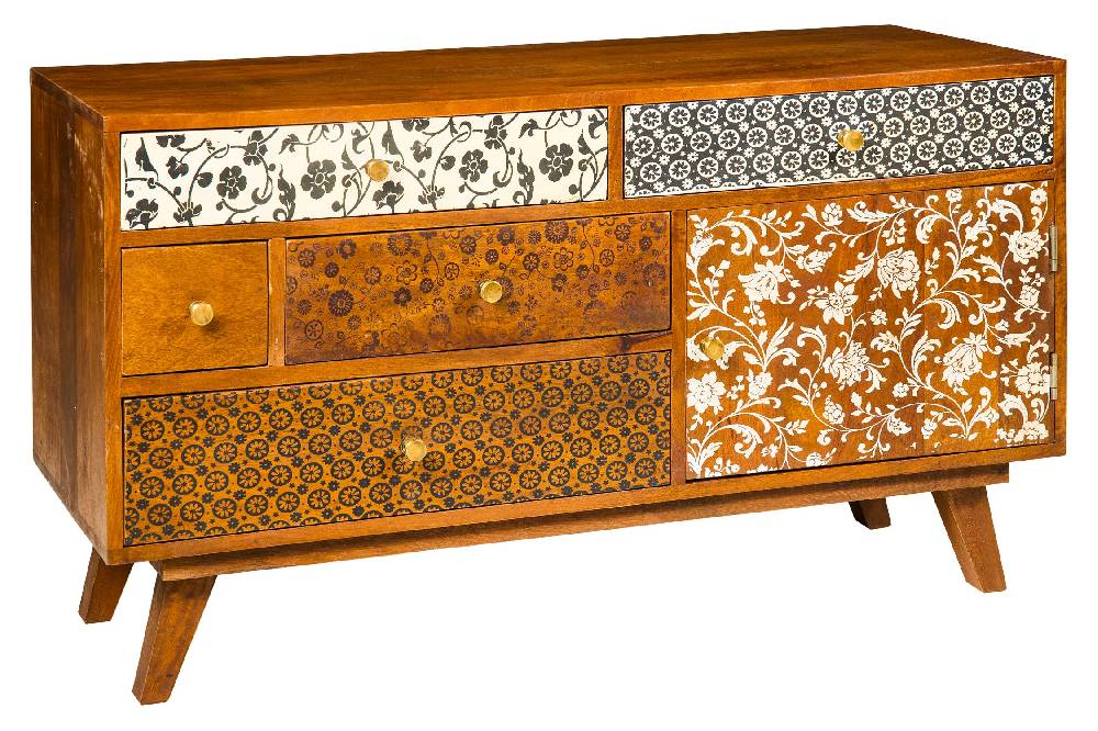 Novità Home Honfleur - Credenza 1 Sportello 5 Cassetti