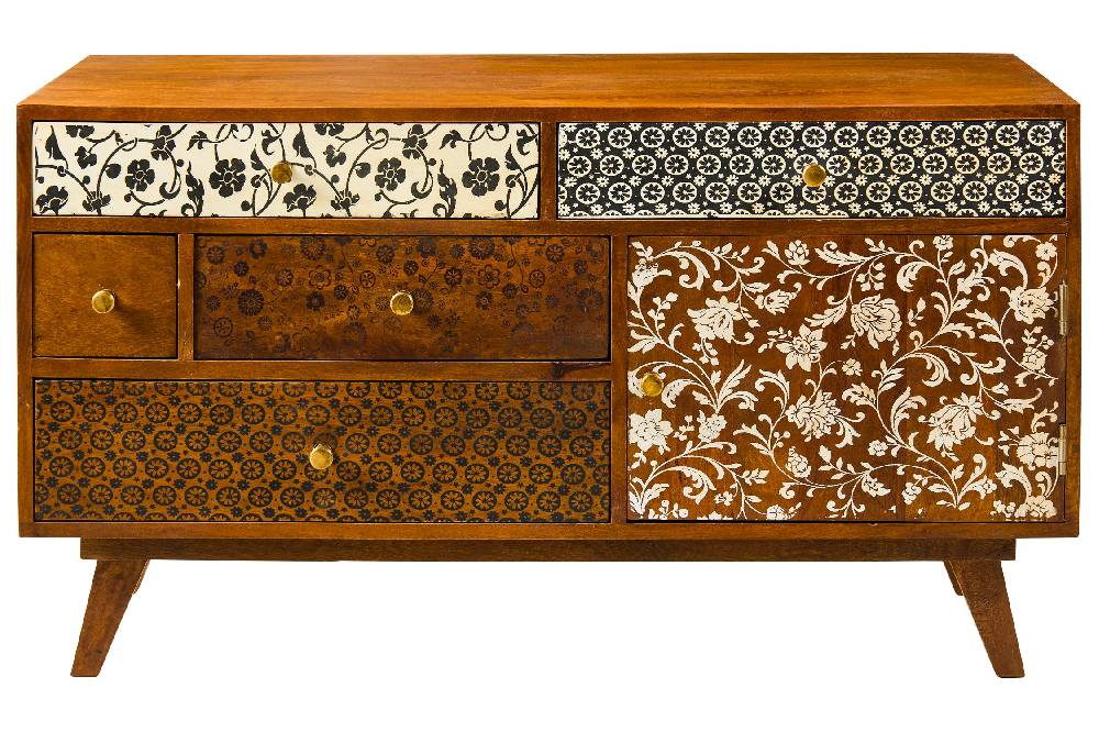 Novità Home Honfleur - Credenza 1 Sportello 5 Cassetti