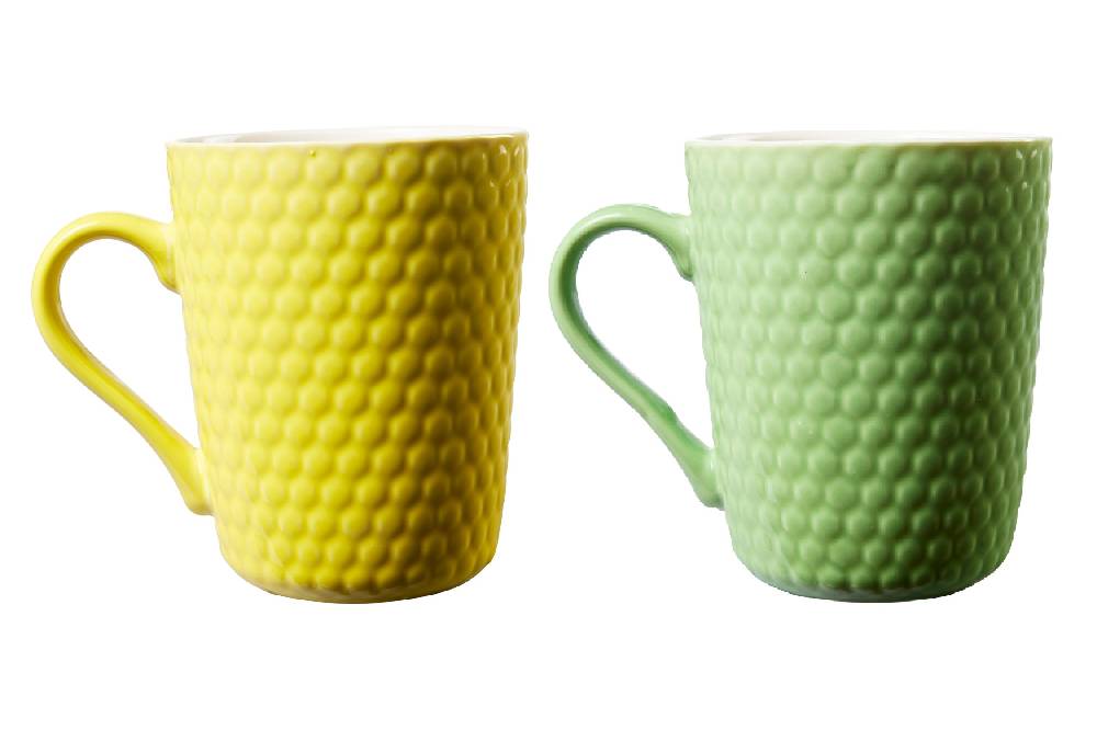 Novità Home Imperfect - Bubbles Tazza Verde Con Rilievo Pallino