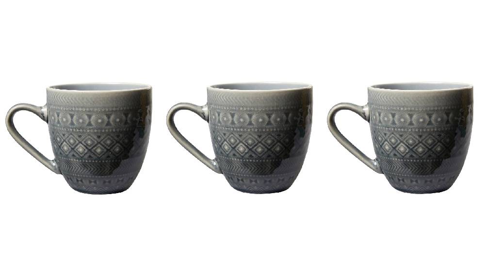 Novità Home Imperfect - Egipt Tazza Grigia Con Rilievi