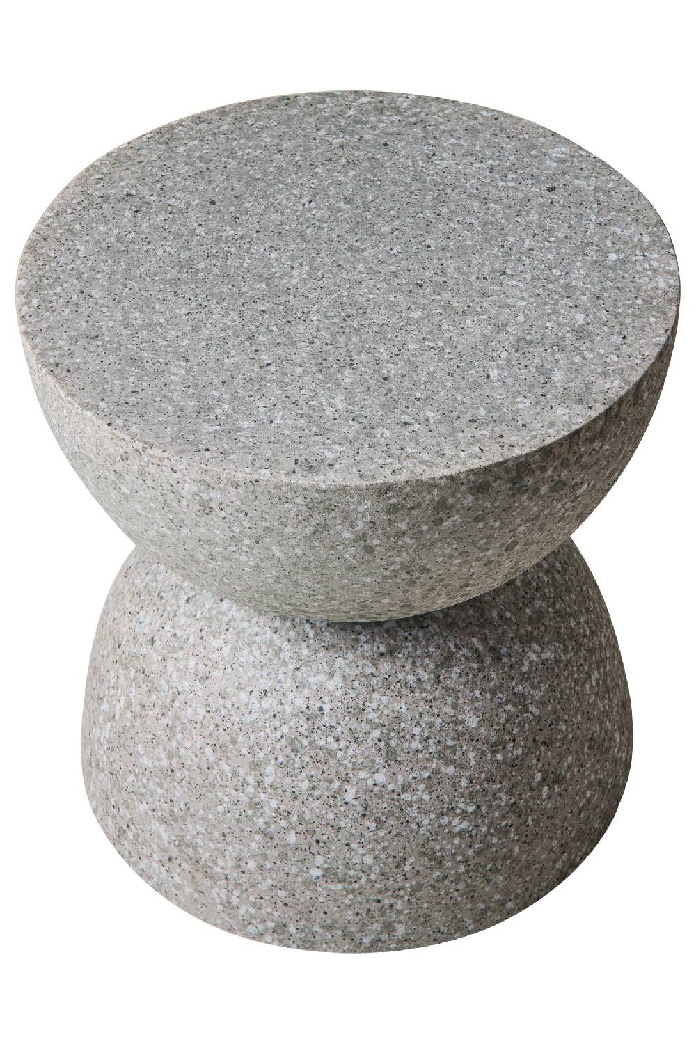 Novità Home In & Out Tavolino Sezione Di Sfere In Polyresina Graniglia Grigi