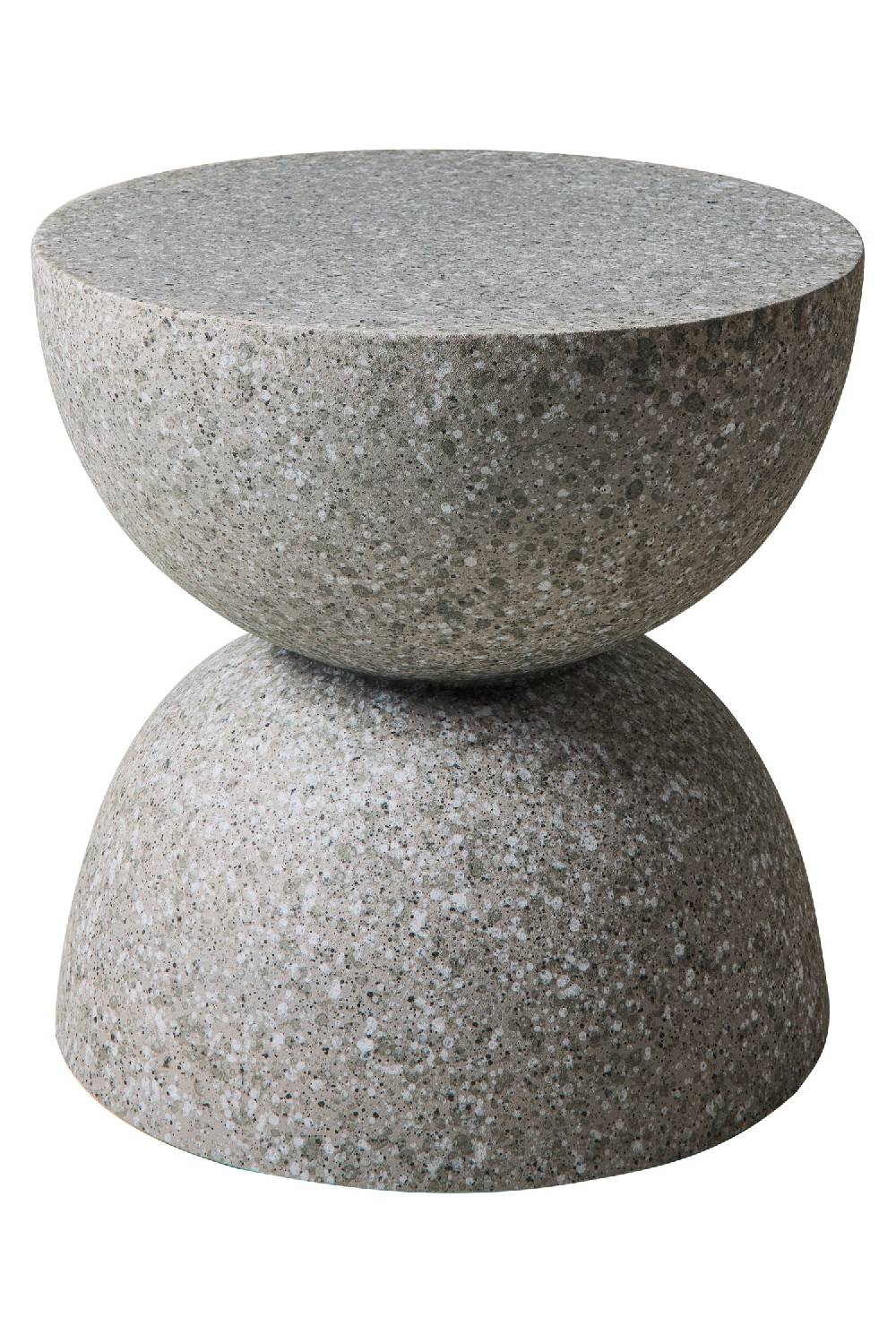 Novità Home In & Out Tavolino Sezione Di Sfere In Polyresina Graniglia Grigi