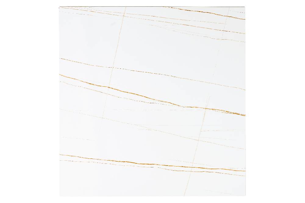 Novità Home In Out - Tavolo In Pietra Sinterizzata E Alluminio Bianco 80cm