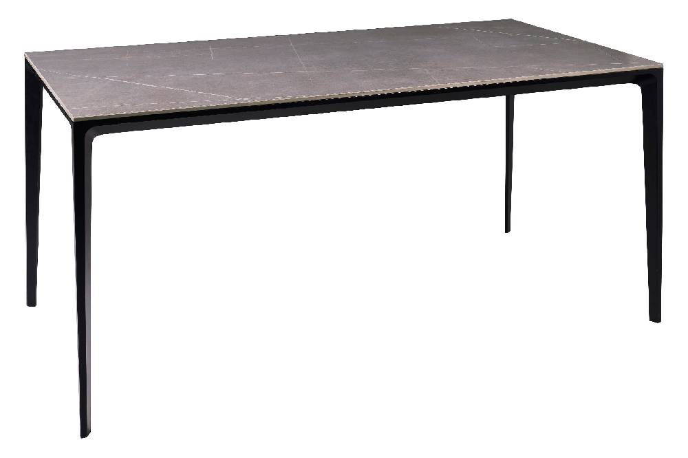 Novità Home In Out - Tavolo In Pietra Sinterizzata E Alluminio Grigio 160cm