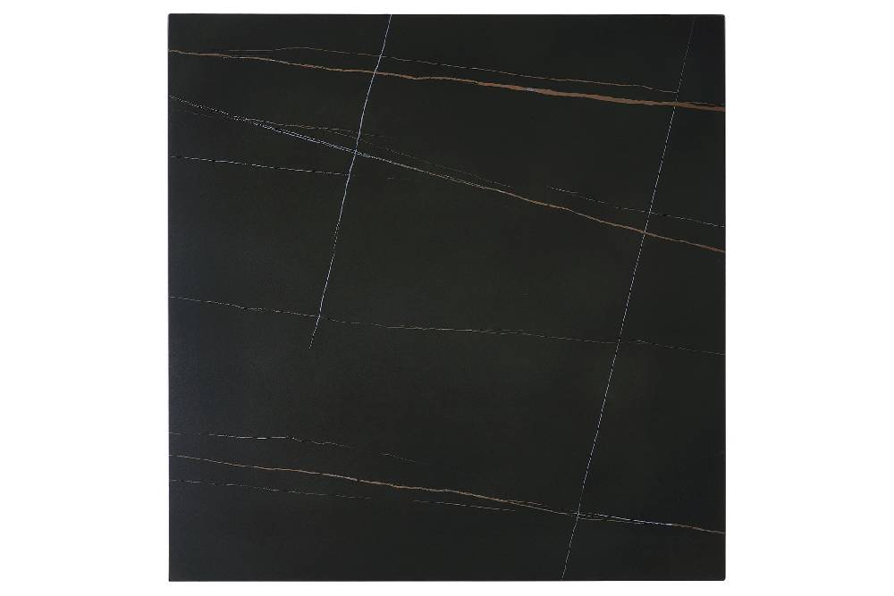 Novità Home In Out - Tavolo In Pietra Sinterizzata E Alluminio Nero 80cm