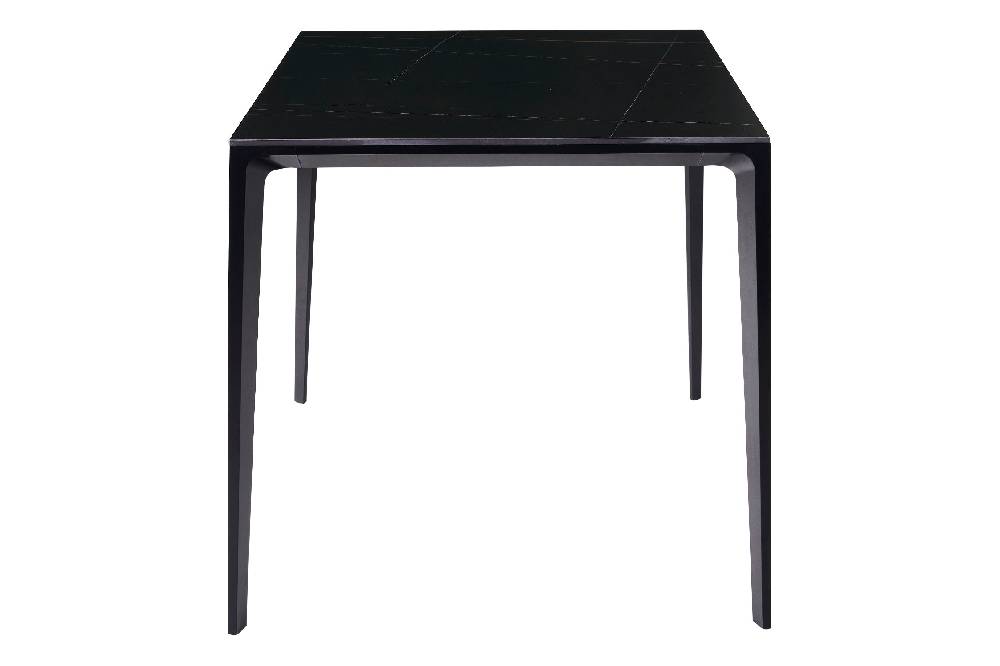 Novità Home In Out - Tavolo in Pietra Sinterizzata e Alluminio Nero 80cm