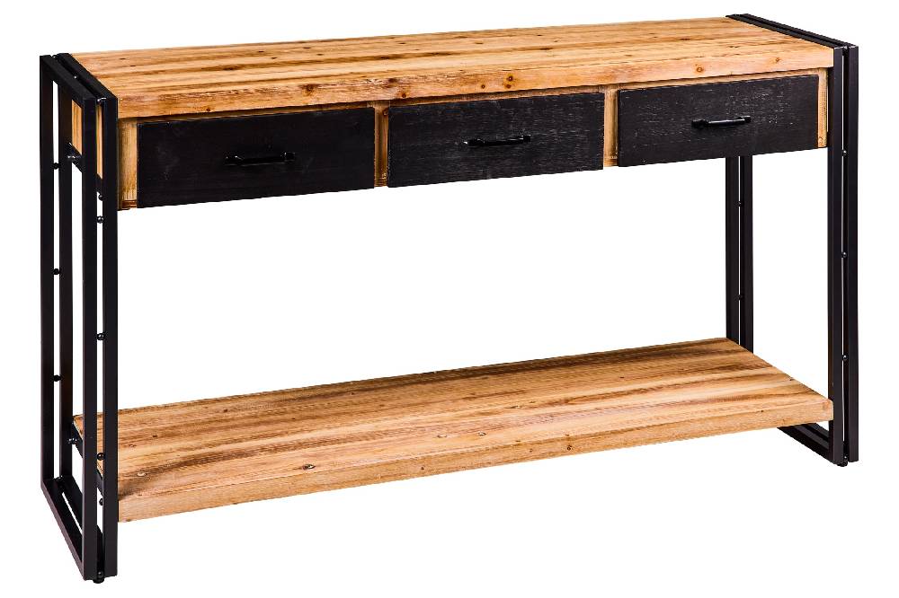 Novità Home Innovation - Credenza Con Ripiano Basso E 3 Cassetti Smontabile