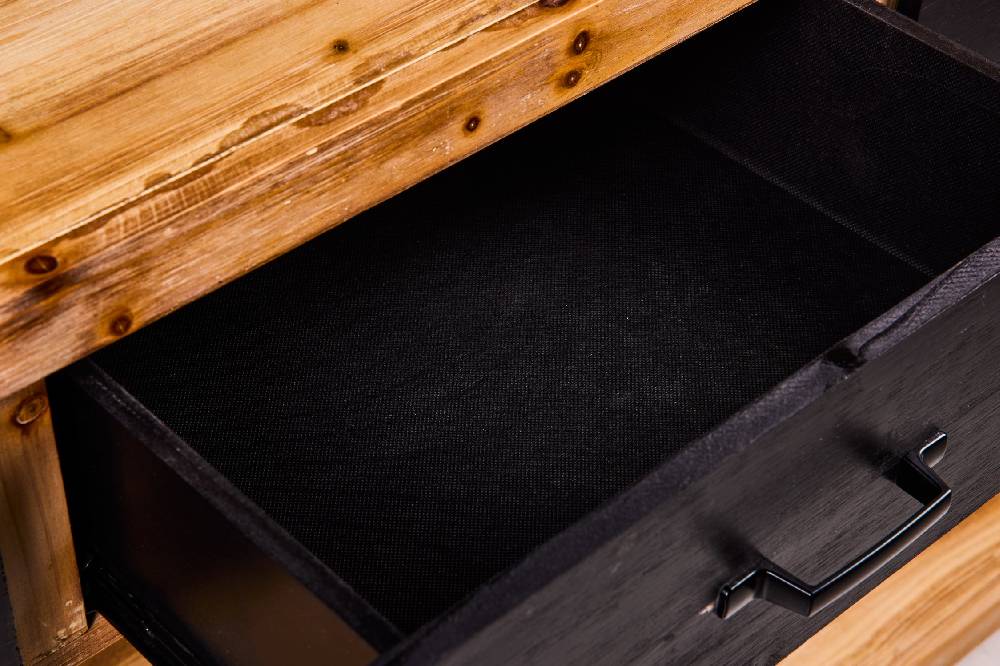 Novità Home Innovation - Credenza Con Ripiano Basso E 3 Cassetti Smontabile