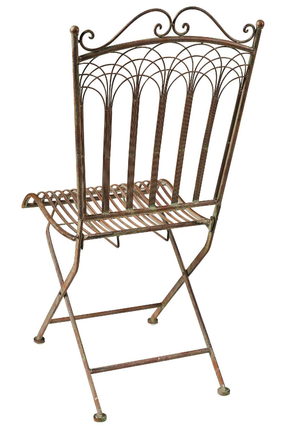 Novità Home Iron Line - Sedia Da Esterno In Ferro Verde