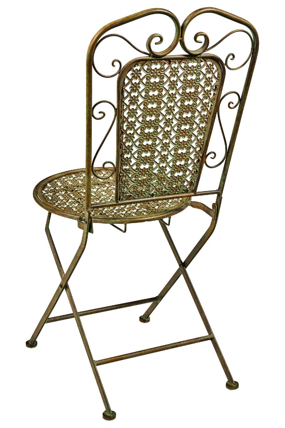 Novità Home Iron Line - Sedia Da Esterno In Ferro Verde