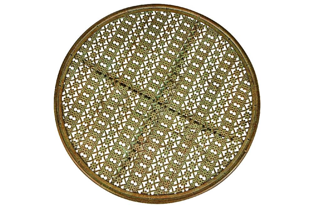 Novità Home Iron Line - Tavolo Da Esterno In Ferro Verde