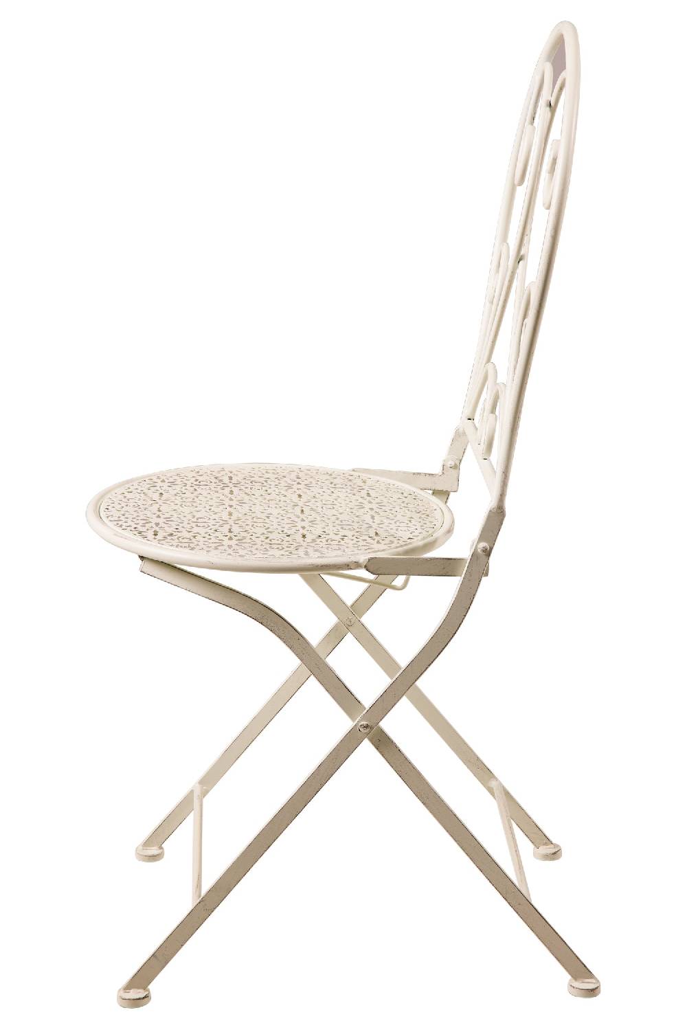 Novità Home Isabelle - Set 1/3 Tavolo Con Due Sedie Bianco Anticato