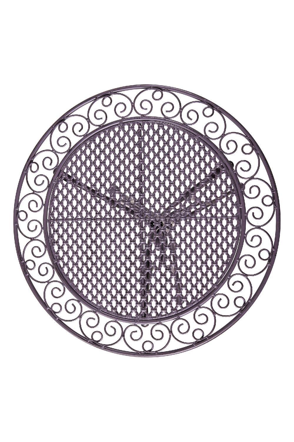 Novità Home Isabelle - Set 1/3 Tavolo Con Due Sedie Grigio