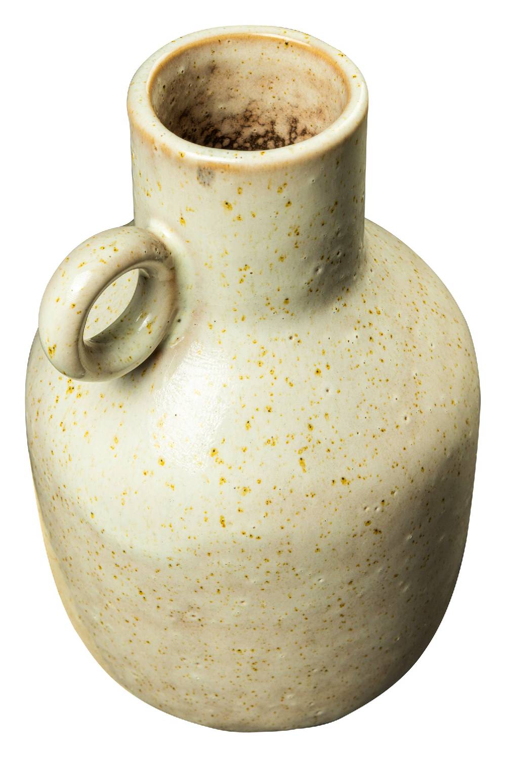 Novità Home Jarron - Vaso Con Manico Anello Antic Cream Finish