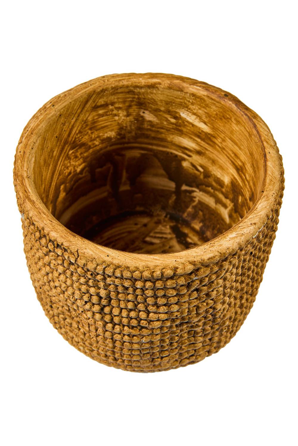 Novità Home Juta Cement - Vaso Disegno Juta Bucle Misura 13X11