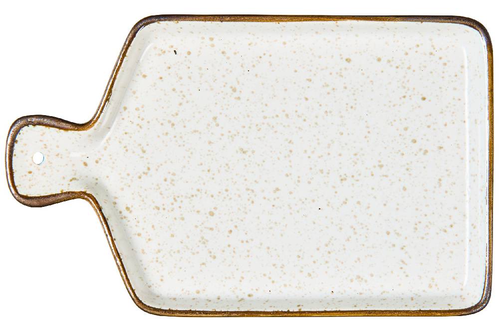 Novità Home Kitchen - Piattino A Forma Di Tagliere Bianco