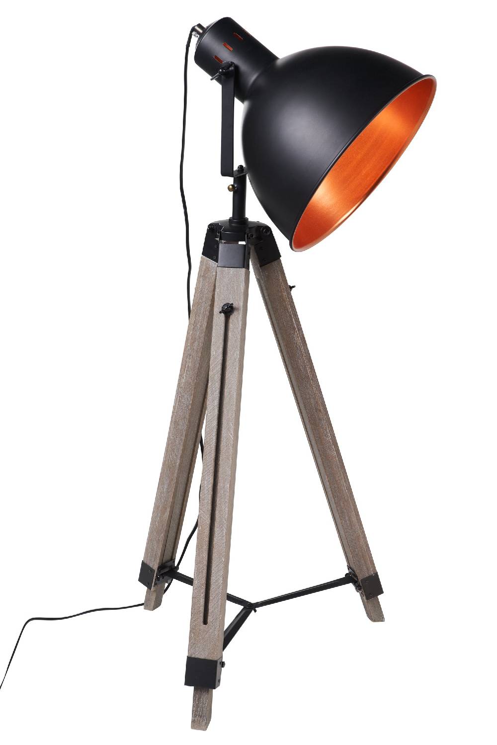 Novità Home Lampada Regista Da Terra Con Faro Color Ottone